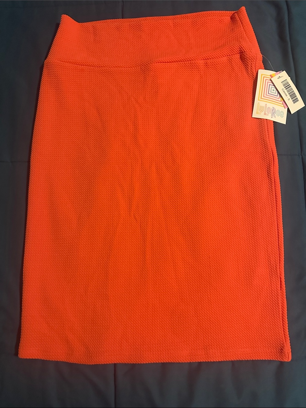 LuLaRoe Women’s Bright Orange Pencil Skirt